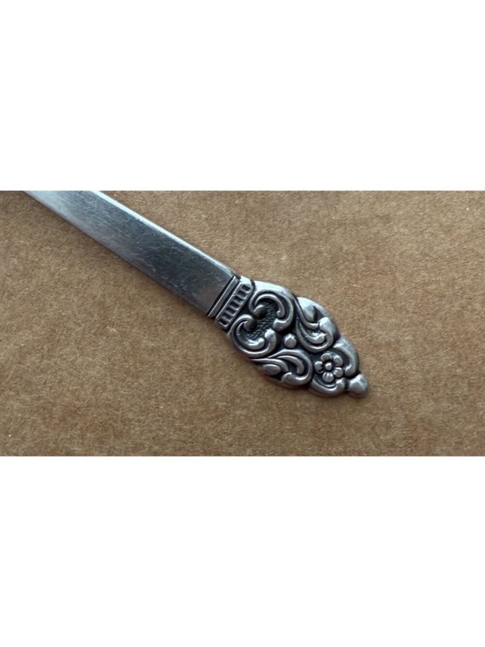 Oneida Community Vinland (Stainless) Pattern Pierced Table Serving Spoon 8 1/2" - Picture 6 of 8